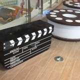 玻璃鋼場記板膠卷電影道具創意坐凳