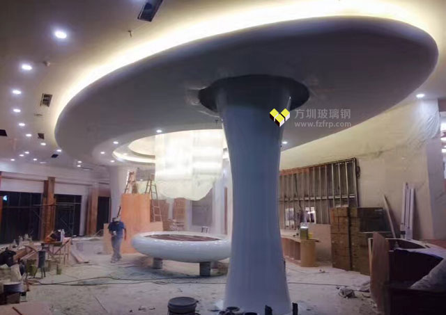 樓盤玻璃鋼異形裝飾柱子