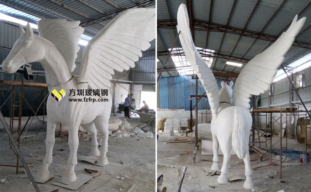 長春新華聯玻璃鋼飛馬雕塑工廠開模制作圖