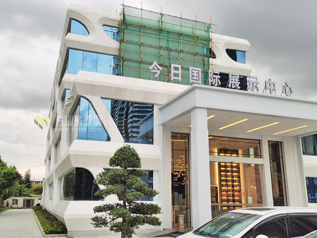 玻璃鋼外墻裝飾打造廣東特色樓盤營銷中心