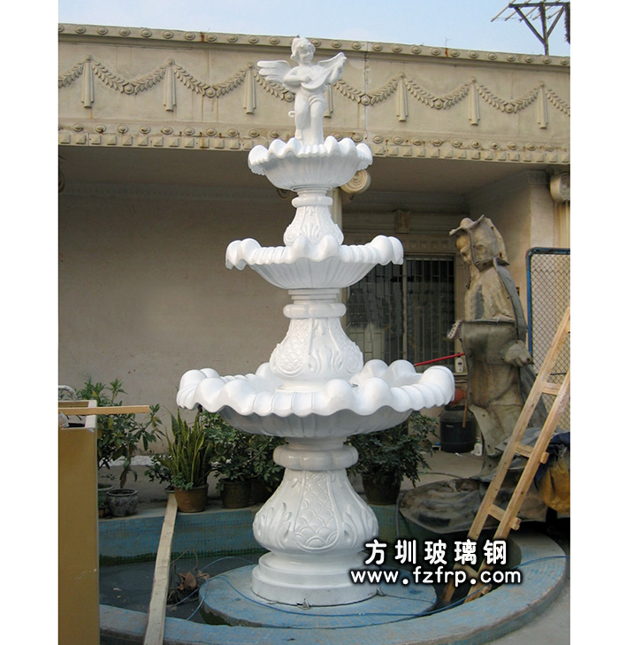 HP168玻璃鋼噴泉花盆設計