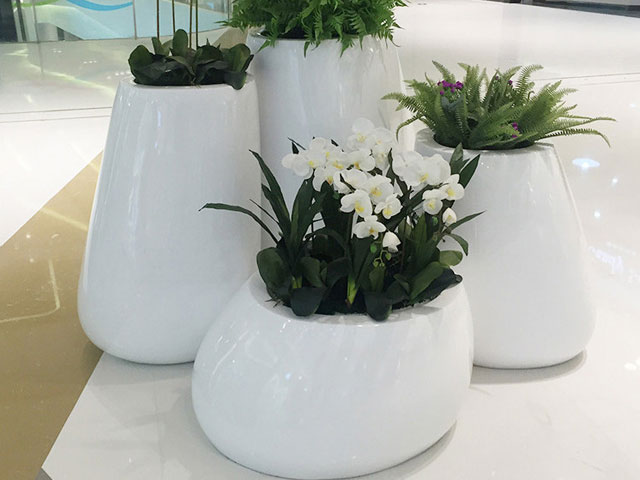 西藏玻璃鋼室內(nèi)景觀花盆
