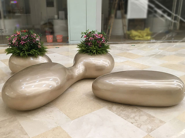 香港玻璃鋼創意美陳座椅